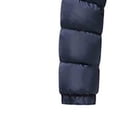 thumbnail image 4 of hoksml Men's Down Fill Winter Jacket Detachable Hooded Zip Up Coat with Zippered Pockets for Cold Weather, 4 of 5