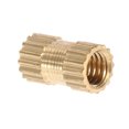 thumbnail image 4 of 50pcs M3 Cylindre en Laiton Moleté Rond Moulé Insert Écrous Encastrés (M3 * 5 * 4.2), 4 of 6