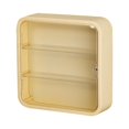 thumbnail image 1 of KLKCMS Wall Mounted or Desktop 3 Layer Storage Box Cabinet Organizer for Figures Yellow, 1 of 9