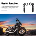 thumbnail image 1 of Baohd 2 Pieces Motorcycle Universal Pedals Folded Footrest Footpeg Electric Mounts Karts Scooters Collapsible Racing Black, 1 of 6