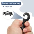 thumbnail image 4 of Uxcell 4 Pcs Flag Swivel Snap Clips, 2.7 Inch Heavy Duty Alloy Flag Pole Snaps Hooks, Black, 4 of 6