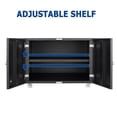 thumbnail image 3 of GloryStar Metal Printer Stand with Doors, Rolling Office Cabinet with File Storage and Adjustable Shelves, 3 of 8
