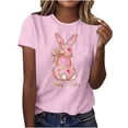 thumbnail image 5 of Pisexur Hauts pour Femmes, Hauts de Printemps pour Femmes 2025, Hauts pour Dames, T-shirt Imprimé Décontracté et Tendance pour Femmes avec Col Rond et Manches Courtes Noir, m, 5 of 5