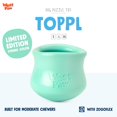 thumbnail image 2 of WEST PAW Zogoflex Limited Edition Toppl Treat Dispensing Dog Toy Puzzle - Interactive Chew Toys for Dogs - Dog Toy for Moderate Chewers Fetch Catch - Holds Kibble Treats Large 4"" Mint, 2 of 5