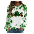 thumbnail image 1 of QIPOPIQ Chandails à Manches Longues pour Femmes T-Shirts de la Saint-Patrick T-Shirt Shamrock Chemise Verte Tee Chemises St Patricks Day Tunique Col Rond Hauts Amples Chandail Chemises des Fêtes T-Shirts Graphiques Aubaines, 1 of 5