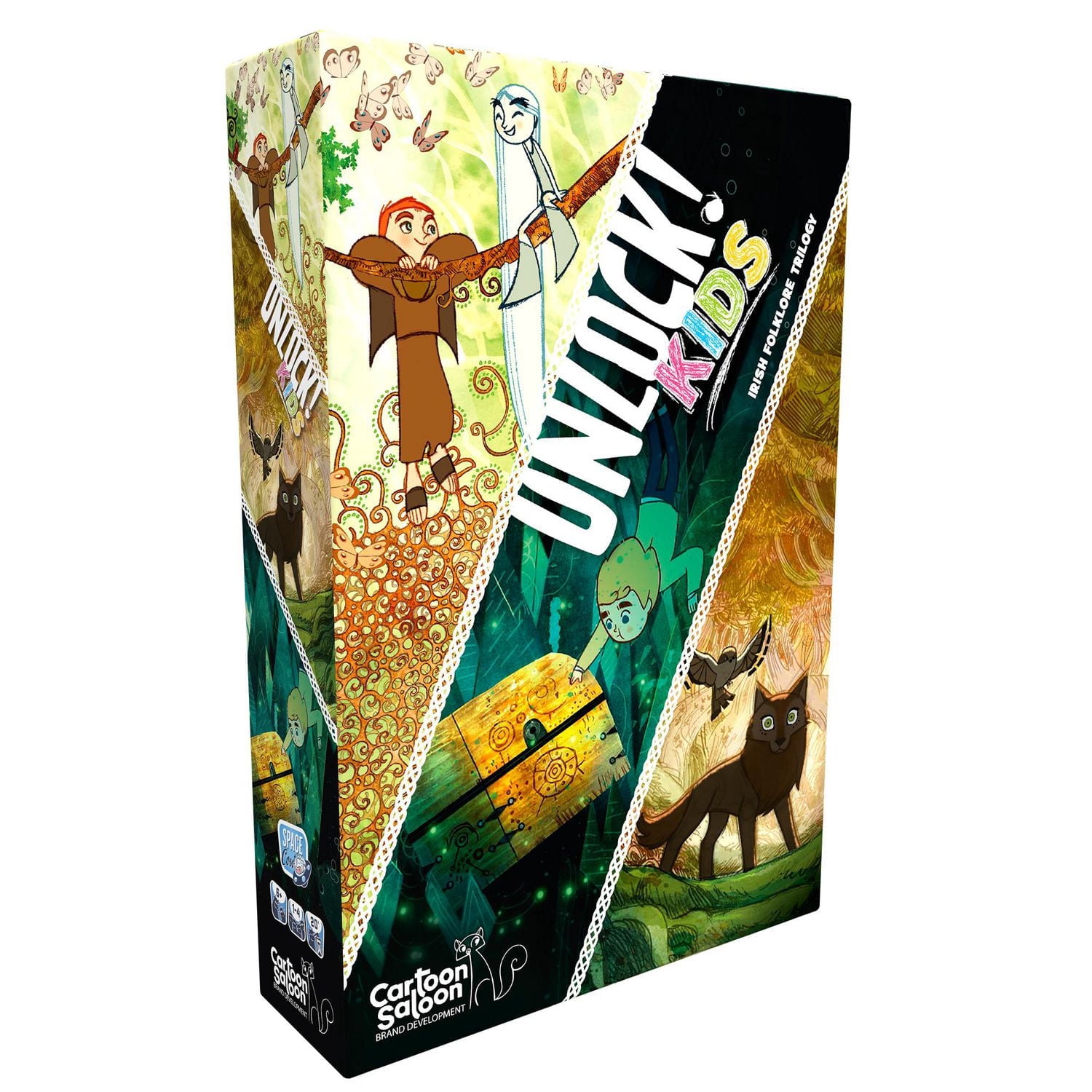 Unlock! Kids 4 – Irish Folklore Adventures – Cooperative Escape Room Card Game – English Edition