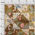thumbnail image 2 of oneOone Polyester Spandex Brown Fabric Florals Sewing Material Print Fabric By The Yard 56 Inch Wide, 2 of 4