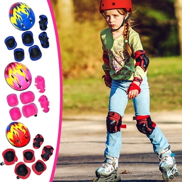 Xihbxyly Toddler Helmet Effective Protection Kids Bike Helmet Adjustable Kids Helmet and Pads Set for Skateboard Cycling Scooter Rollerblading