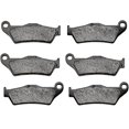 thumbnail image 1 of KMG Front + Rear Brake Pads Compatible with 2008 Gas Gas HP 200 250 Wild - Non-Metallic Organic NAO Brake Pads Set, 1 of 4