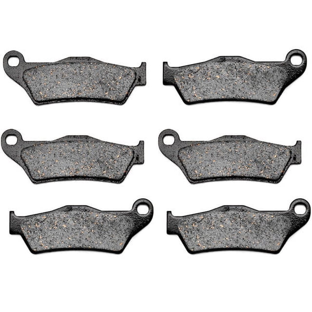 KMG Front + Rear Brake Pads Compatible with 2008 Gas Gas HP 200 250 Wild - Non-Metallic Organic NAO Brake Pads Set