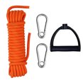 thumbnail image 2 of LJNYFDC 4 Meters Long Sled Rope Water Skiing Tow Rope with Handle 4m Nylon Rope Stainless Steel Carabiner Buckle Ideal for Wakeboard and Kneeboard, 2 of 7
