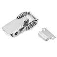 thumbnail image 2 of FLAMEEN 2Pcs Ressort Loquet Serrure Fer Nickelé / Acier Inoxydable 201 Hasp Boucle de Fixation Quincaillerie Raccord, Verrouillage de Verrouillage à Bascule, Boucle, 2 of 8