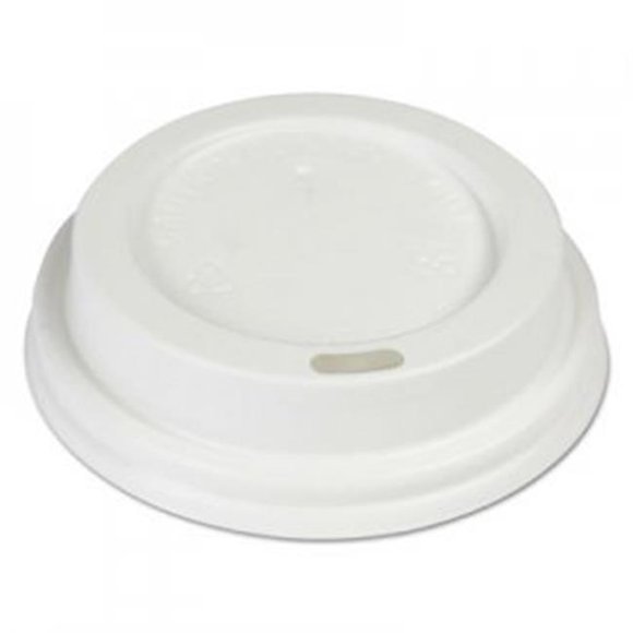 Boardwalk BWKHOTWH8 Hot Cup Dome Lids, Fits 8 oz Hot Cups, White
