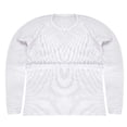 thumbnail image 3 of T Shirts for Man Winter Crew Neck Knitted Casual Patchwork Sweater Base White Fall Top size L, 3 of 6