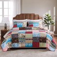 thumbnail image 2 of Greenland Home 3 Piece Bohemian Dream Quilt Set, King, 2 of 4