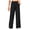 Black, variant on Pisexur Womens Dress Pants Fashion Solid Color Button Loose Comfort Wide Leg Pants High Waist Straight Leg Pants Casual Baggy Office Formal Work Pants with Pockets