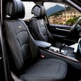 thumbnail image 2 of Ultra Comfort High Grade Leather Seat Covers For Car Truck SUV Van - Front Set, 2 of 4