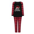 thumbnail image 1 of LSLJS Family Pajamas Matching Noël Ensembles, Tenues Parent-Enfant Noël Costumes Patchwork à Carreaux Imprimés Vêtements de Maison Col Rond Manches Longues Pajamas Ensemble Deux Pièces Maman Ensembles for Vacances Noël Vêtements de Nuit Ensemble, 1 of 6