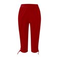 thumbnail image 3 of Birdeem Pantalons d'Été Décontractés pour Femmes avec Cordon de Serrage, 3 of 9
