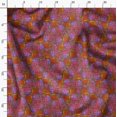 thumbnail image 3 of Soimoi Brown Poly Georgette Fabric Shells Ocean Decor Fabric Printed Yard 42 Inch Wide, 3 of 6