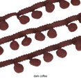 thumbnail image 3 of mmirethe Practical And Fashionable Trim For All DIY Needs Multiple Colors Available 5 Yards Pom Ball Lace Dark Brown, 3 of 6