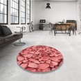 thumbnail image 4 of Ahgly Company Tapis d'Intérieur Rectangulaires Transitionnels Rouges Lavables à la Machine, 8 Pieds x 10 Pieds, 4 of 7