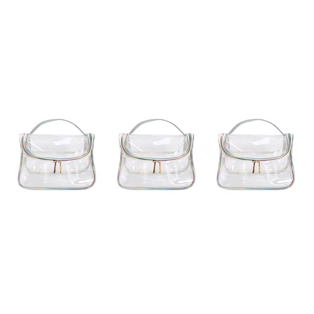 QualitChoice Modèle Sac Cosmétique Commode Femmes Sac de Rangement Sac de Transport Contenant Conteneur de Retenue Maquillage de Voyage Organisateur Type 6 3Set