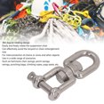 thumbnail image 3 of Double Manille Professionnel en Acier Inoxydable 304 pour Balançoire Corde d'Escalade, 3 of 8