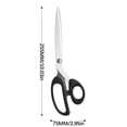 thumbnail image 3 of weibbin Scissors Plastic Handle Stainless Steel Large Size Scissors Household Office Fabric Leather Cutting, 3 of 9