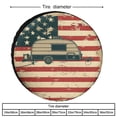 thumbnail image 2 of Housse de Pneu de Rechange pour Roulotte Drapeau Américain Vintage avec Remorque de Roulotte Housse de Pneu de Roue Universelle Imperméable et Anti-Poussière Protecteurs de Pneus Housse de Pneu de Rechange pour Roulotte Housse de Pneu de Roulotte pour Feu de Camp 12 Pouces, 2 of 8