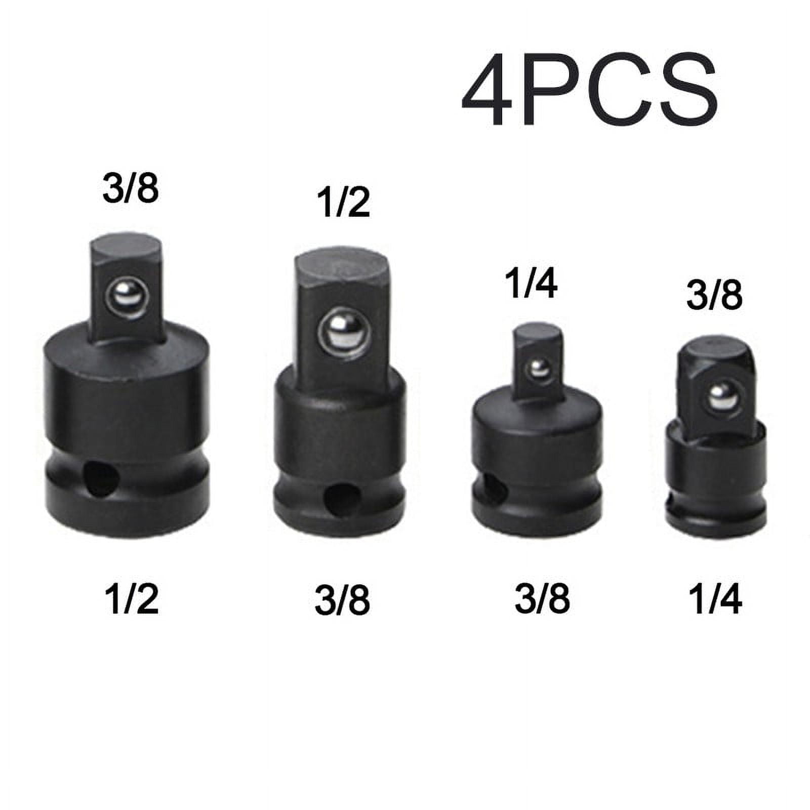 Lot De 4 Adaptateurs Convertisseurs Pour Douilles – 1/4, 3/8, 1/2 Pouce, Acier 65
