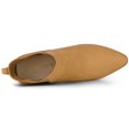 thumbnail image 4 of Unique Bargains Women's Pointed Toe Chunky Heel Chelsea Ankle Boots, 4 of 6