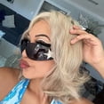 thumbnail image 4 of Fashion Men Women Star Wrap Around Sunglasses Cycling Rimless Futuristic Sunglasses, 4 of 4