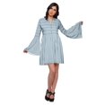 thumbnail image 1 of Moomaya Robe à Manches Longues Évasées pour Femmes, Décontractée, Imprimée, d'Été, Plissée, Kurta, 1 of 6