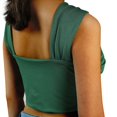 thumbnail image 4 of Women Criss Cross Tank Tops Sleeveless Solid Color Cutout Crop Tops, 4 of 5