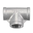 thumbnail image 5 of Unique Bargains 3/4 NPT Female Thread Tee Pipe Fitting Hose Adapter 304 Stainless Steel, 5 of 5