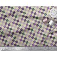 thumbnail image 2 of Soimoi Poly Georgette Fabric Argyle Check Printed Craft Fabric by The Yard 52 Inch Wide, 2 of 3