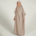 thumbnail image 2 of Kcodviy Fille Musulmane Poses Jupe Unie Ensemble pour Tout-Petites Robe Colorée Robe Nationale Robes pour Jeunes Filles Jupe Vêtements pour Enfants Arabes, 2 of 5