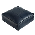 thumbnail image 2 of Birdeem Pouf Ottoman de Rangement en Similicuir, Housse de Repose-Pieds Non Rembourrée de 15,7 Pouces pour Usage Intérieur Extérieur, Coussin de Sol Style Marocain avec Capitonnage Diamant Fait à la Main, 2 of 9