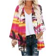 thumbnail image 2 of Nouveaux Hauts pour Femmes 2023 Mode Col Rond Manches Longues T-Shirt Grande Taille Automne Imprimé Blouse Ample Hauts Chemise Manches Longues pour Femmes, 2 of 5