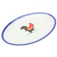 thumbnail image 5 of KAKOWELY Decorative Plate 1PC Vintage Style Enamel Steamed Fish Storage Plate Delicate Pattern Plate9.65"X5.91"X0.79", 5 of 5