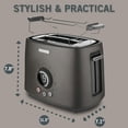 thumbnail image 2 of Sencor STS-6058BK 2-Slice Premium Metallic Toaster with Digital Button and Toaster Rack (Black), 2 of 4