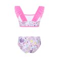 thumbnail image 2 of Sxiwei Little Gilrs Two Pieces Fish Scales Tankini Swimsuits Ruffle Top Bottoms Bathing Suit Pegasus Colorful 8, 2 of 6
