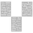 thumbnail image 4 of yingyy 3 Pieces/Set Word Stencil Alphabet Letter Template DIY Crafting Student Show as Picture 1Set, 4 of 6