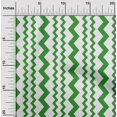 thumbnail image 2 of oneOone Rayon Green Fabric Vertical Chevron Craft Projects Decor Fabric Printed By The Yard 56 Inch Wide, 2 of 4