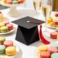 thumbnail image 1 of MTBLYS Graduation Cap Candy Boxes Paper Cap Gift Boxes with Tassel Black Party Favor Treat Boxes Graduation Celebration, 1 of 6