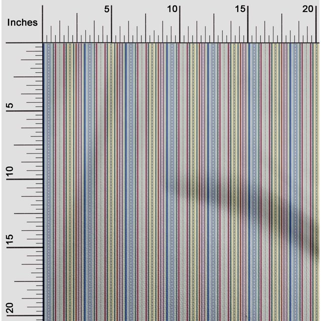 oneOone Cotton Flex Fabric Texture Stripe Printed Fabric 1 Yard 40 Inch Wide