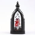 thumbnail image 2 of Halloween Pumpkin Skeleton Lantern with LED Light, Battery-Operated Flameless Decorative Hanging Lantern for Indoor and Outdoor Halloween Party, Home, Tabletop, and Yard Decor, 2 of 8
