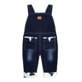 thumbnail image 2 of KIDSCOOL SPACE Salopette en Jean Tricot Doux en Coton pour Bébé 3D Dessin Animé 12M, 2 of 6