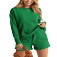 thumbnail image 1 of Ensemble de Sweat-Shirt et Short Assortis pour Pyjamas Féminins, 1 of 9